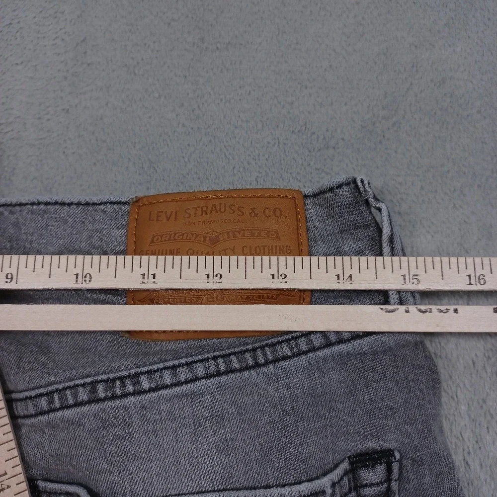 Levis‎ 514 Jeans Mens 30x30 Gray Denim Premium Modern Distressed Casual